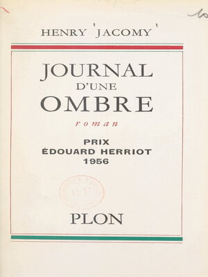 cover image of Journal d'une ombre